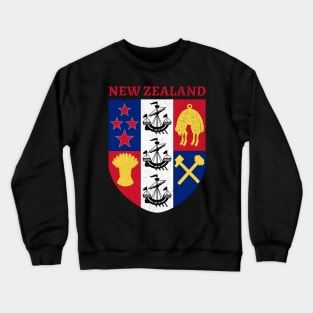 New Zealand Coat of Arms Crewneck Sweatshirt